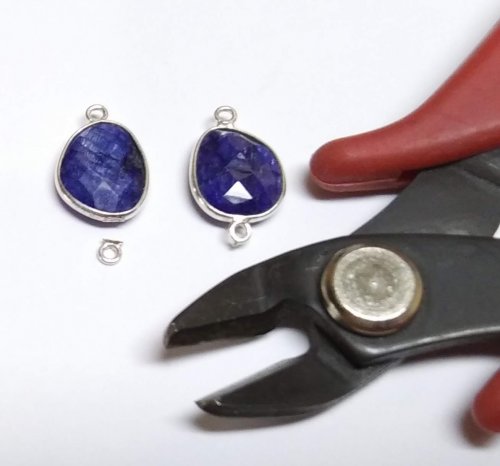 Judy Larson's Diamonds, Emeralds, and Sapphires, Oh My.  - , Contemporary Wire Jewelry, Butane Torch, Soldering, Solder, sapphire earrings